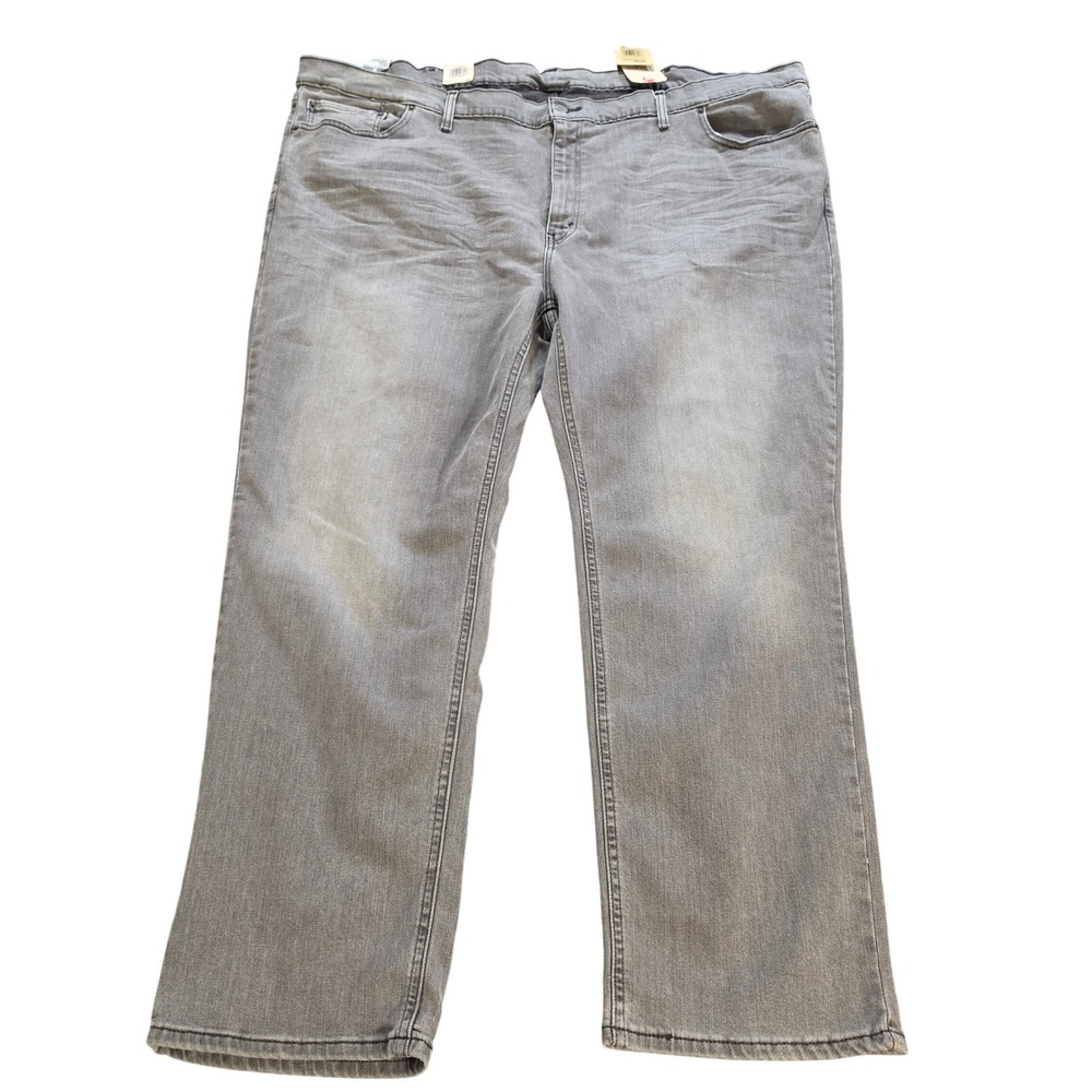 Levis 541 Athletic Taper Jeans Mens 54x32 Grey Stretch Denim Pants NEW
